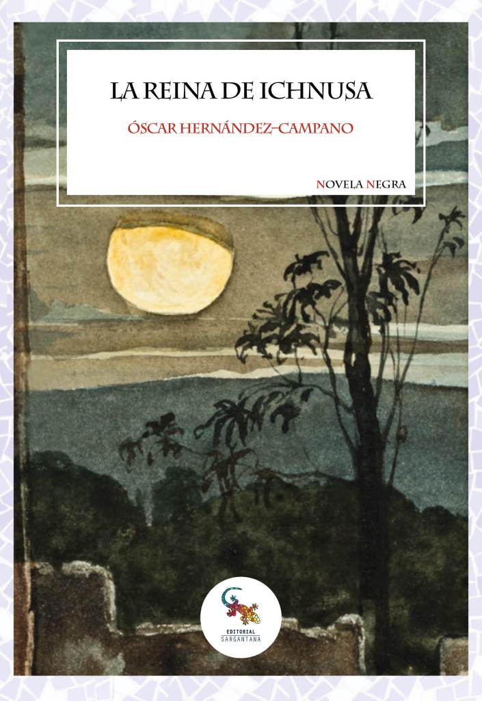 Portada de la novela "La Reina de Ichnusa" escrita por Óscar Hernández-Campano en 2022